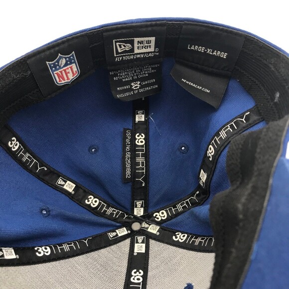 Indianapolis Colts NFL Baseball Cap Men's L-XL New Era Blue White Football  Hat - Picture 8 of 9